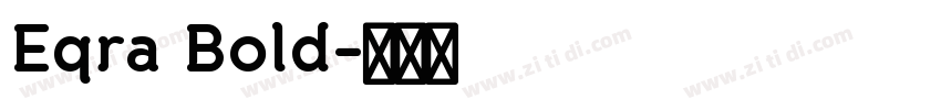 Eqra Bold字体转换